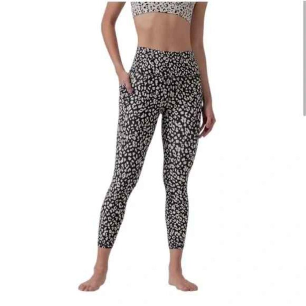 Athleta Black and White Patterned Leggings